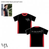 Childs' black and red T-shirt - LV203 