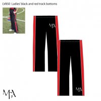  Ladies' black and red track bottoms - LV851