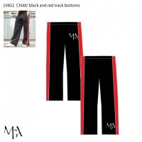  Childs' black and red track bottoms - LV852