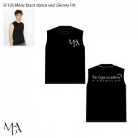  Mens' black dance vest - SF105