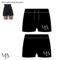 Ladies' black sport shorts - SK62  