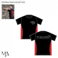  Mens' black and red T-shirt - TL63